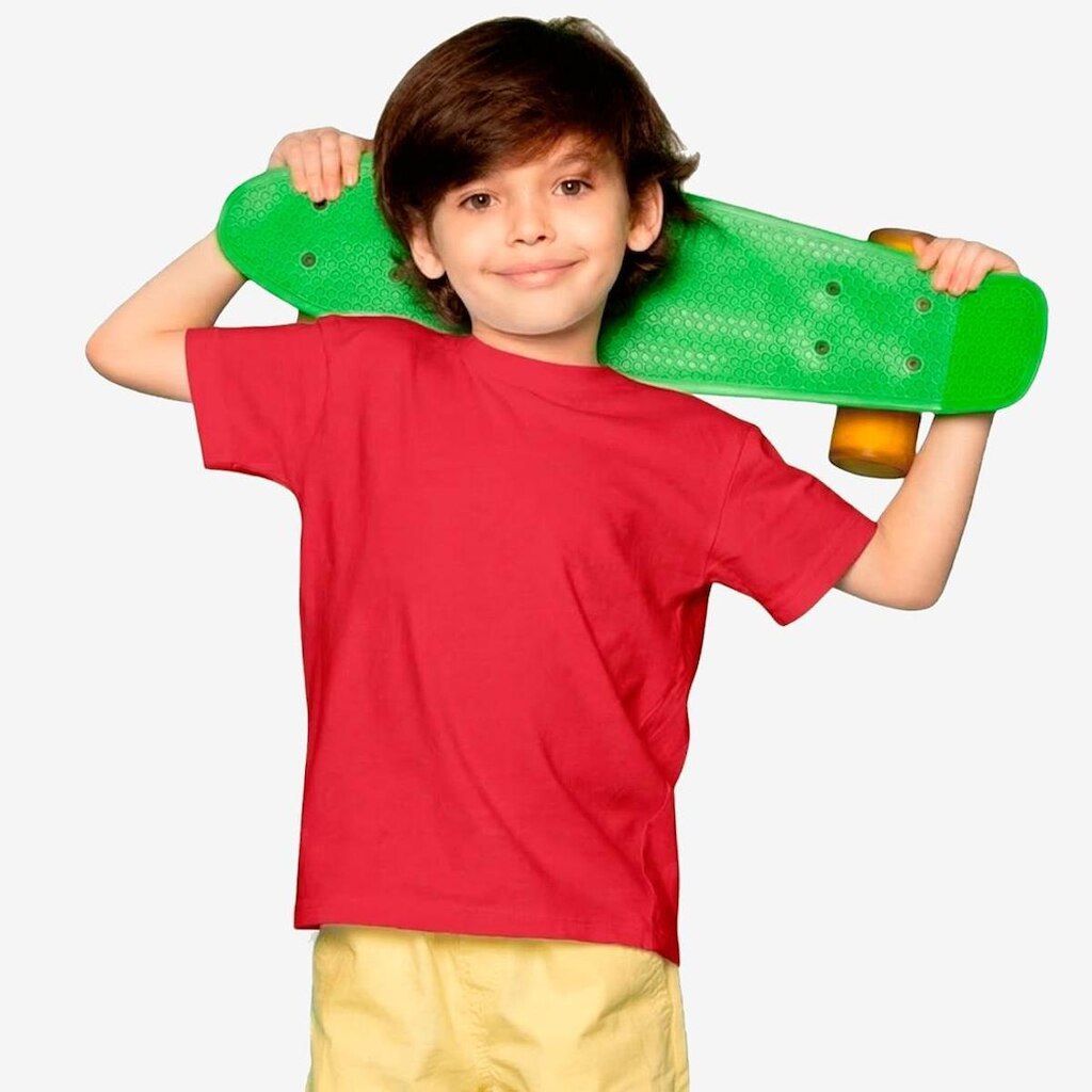 Camiseta Básica Infantil 100 Algodão Confortável Sem Estampa