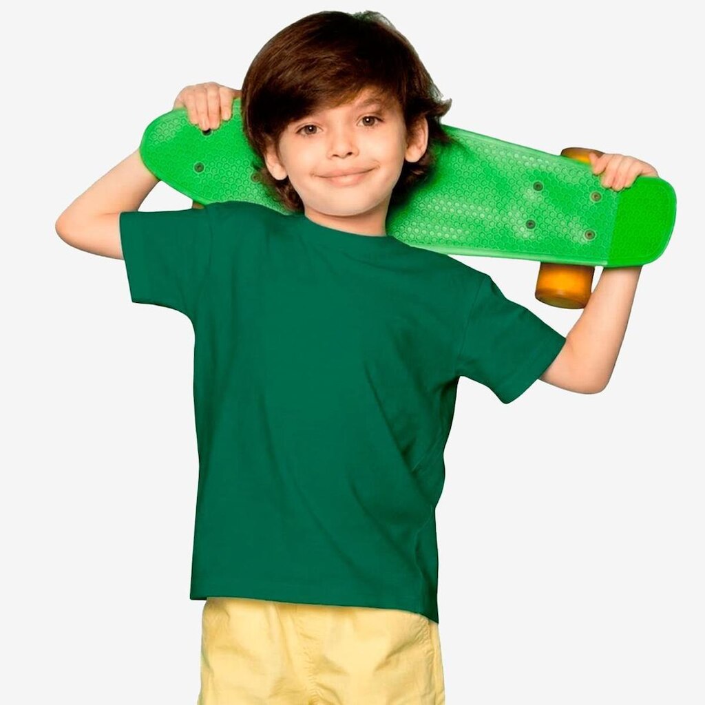 Camiseta Básica Infantil 100 Algodão Confortável Sem Estampa