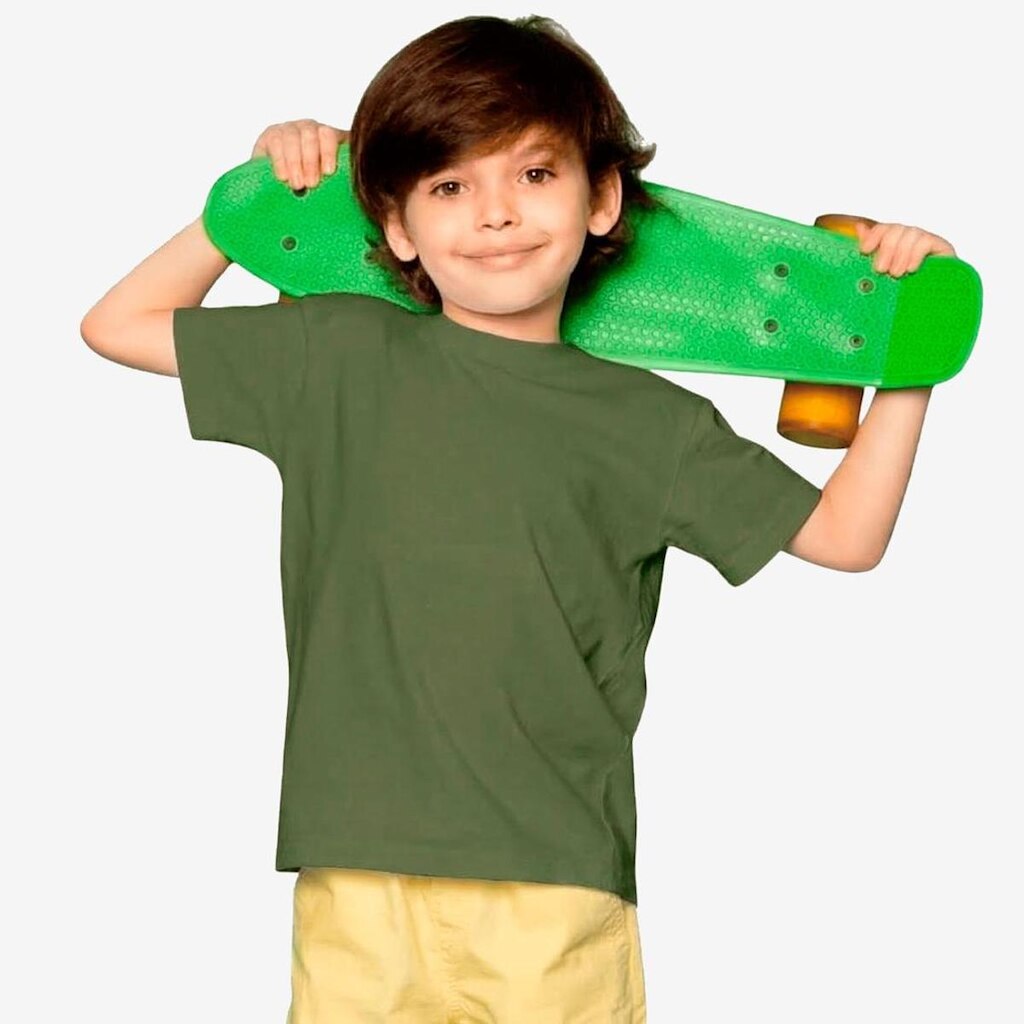 Camiseta Básica Infantil 100 Algodão Confortável Sem Estampa