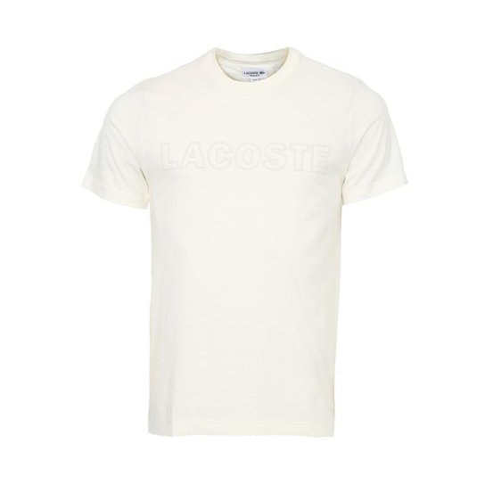Camiseta Basica Lacoste Regular Fit TH4465 21 - Bege Menor preço em Camiseta Basica Lacoste Regular Fit TH4465 21 - Bege