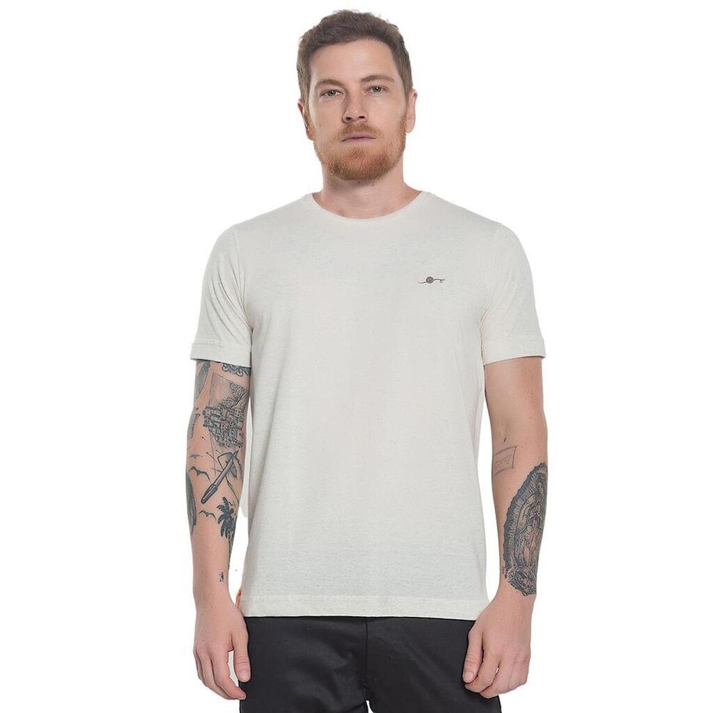 Camiseta Básica Linho Algodão - Remo Fenut
