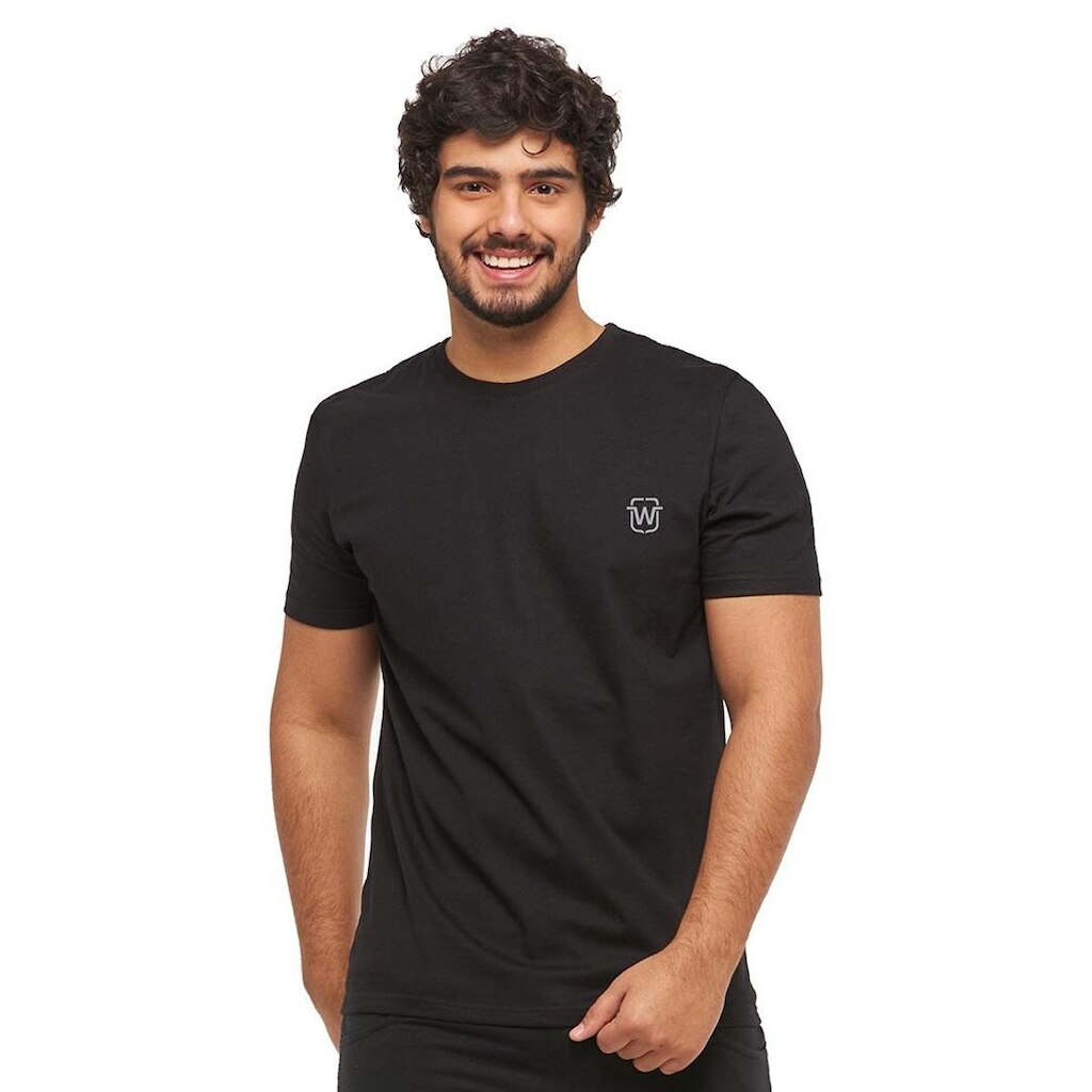 Camiseta Basica Logo Wooks C4-VERDEMILITAR-EXG