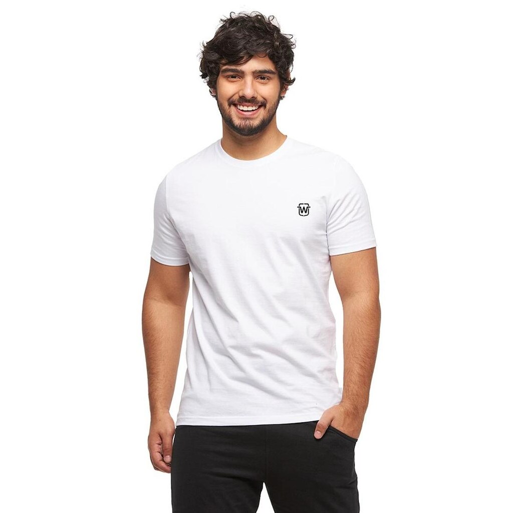 Camiseta Basica Logo Wooks C4-VERDEMILITAR-EXG