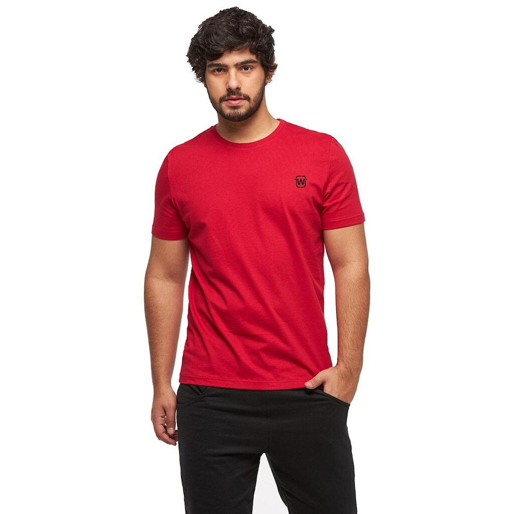 Camiseta Basica Logo Wooks C4-VERDEMILITAR-EXG