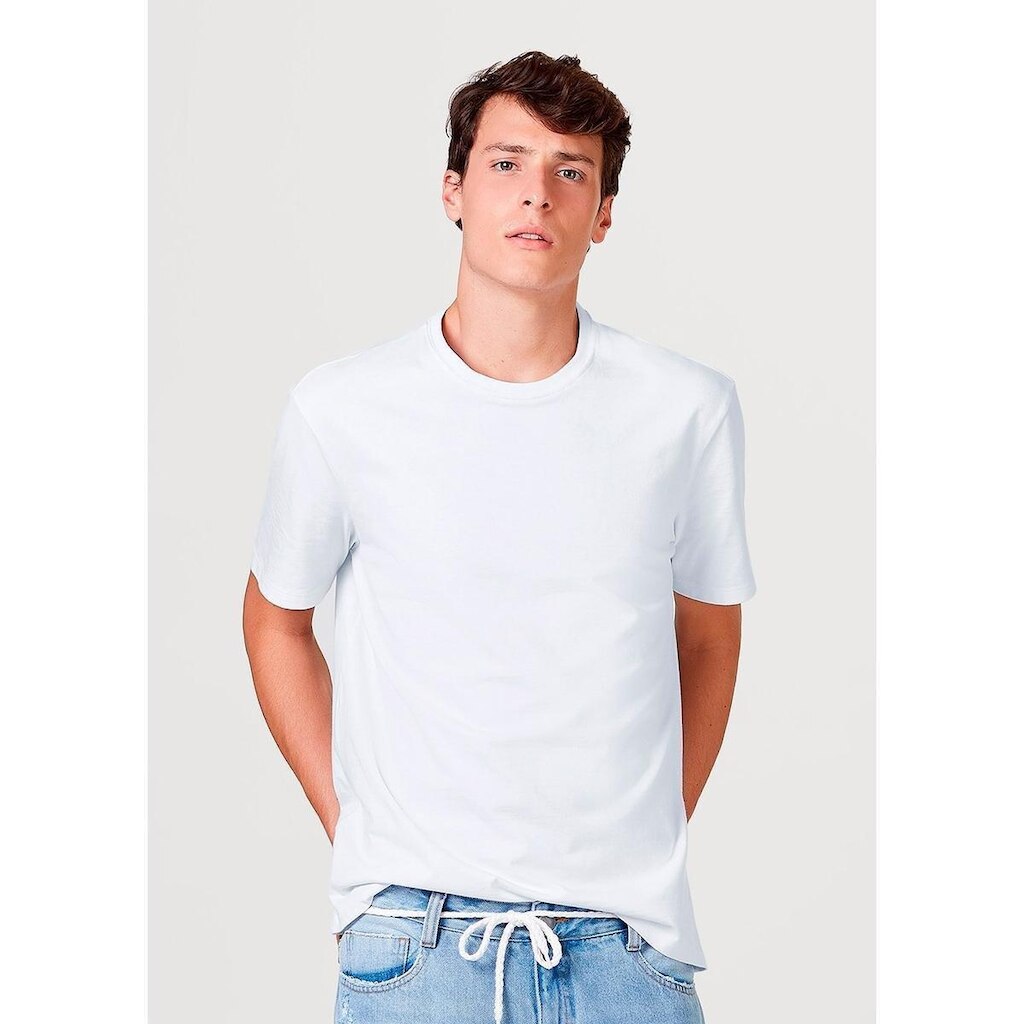Camiseta Básica Mangas Curtas World Masculina
