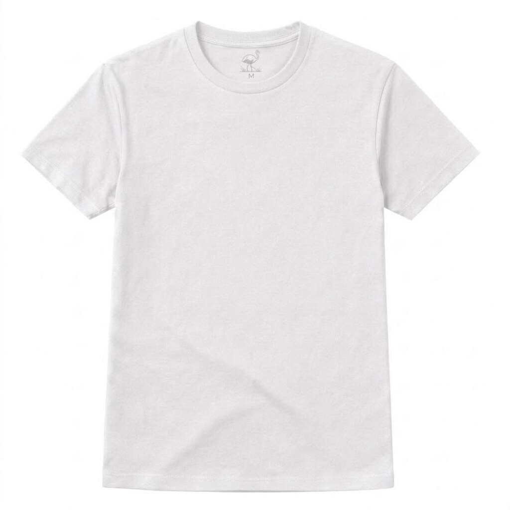 Camiseta Basica Masculina Algodão Gola Ribana Canelada Manga Curta Ajuste Moderno e Confortavel
