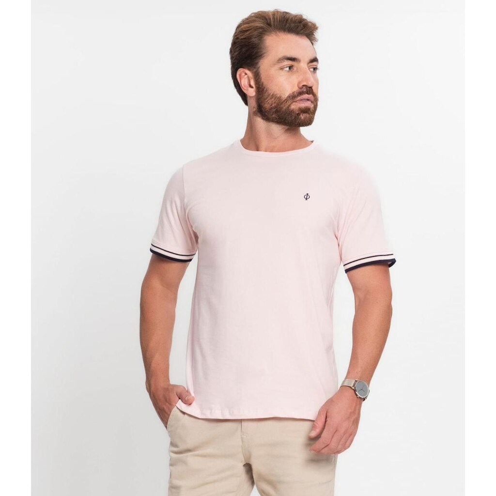 Camiseta Básica Masculina Diametro Rosa