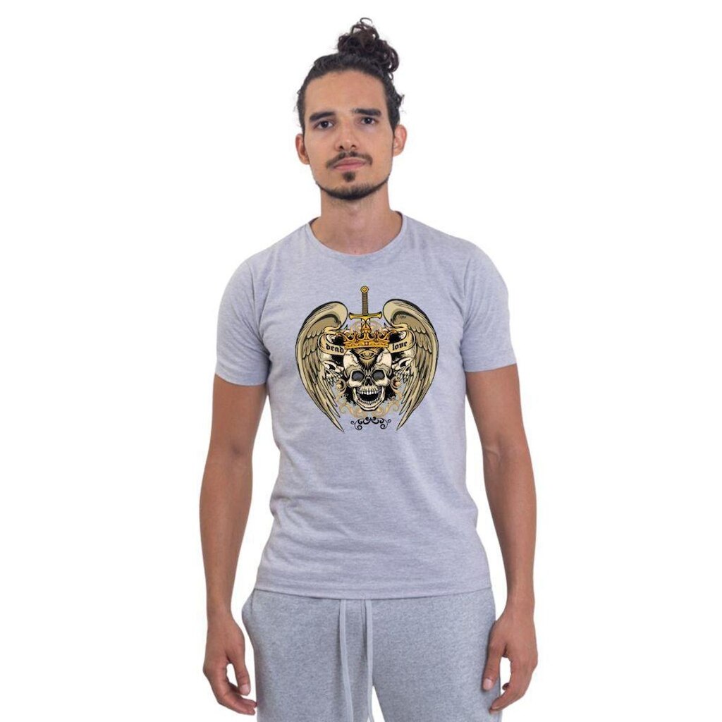 Camiseta Básica Masculina Estampada