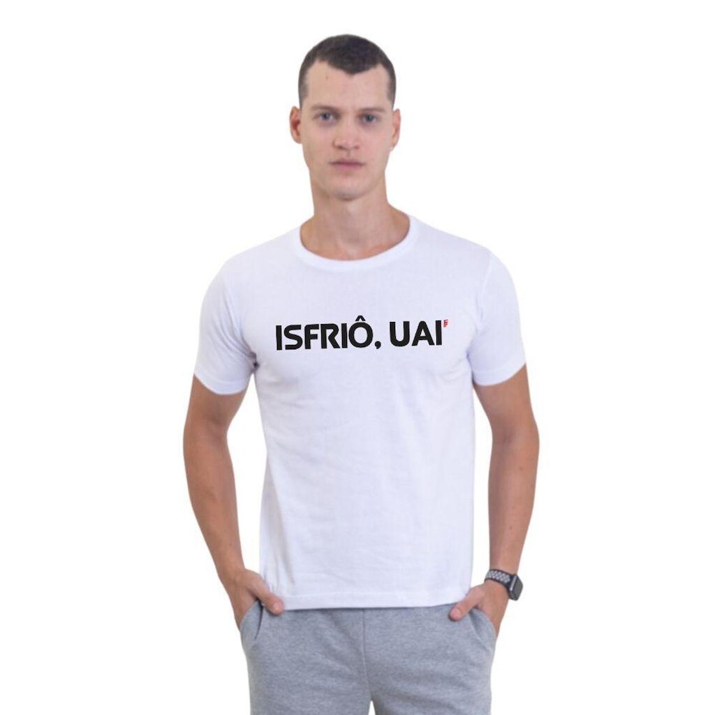 Camiseta Básica Masculina Estampada