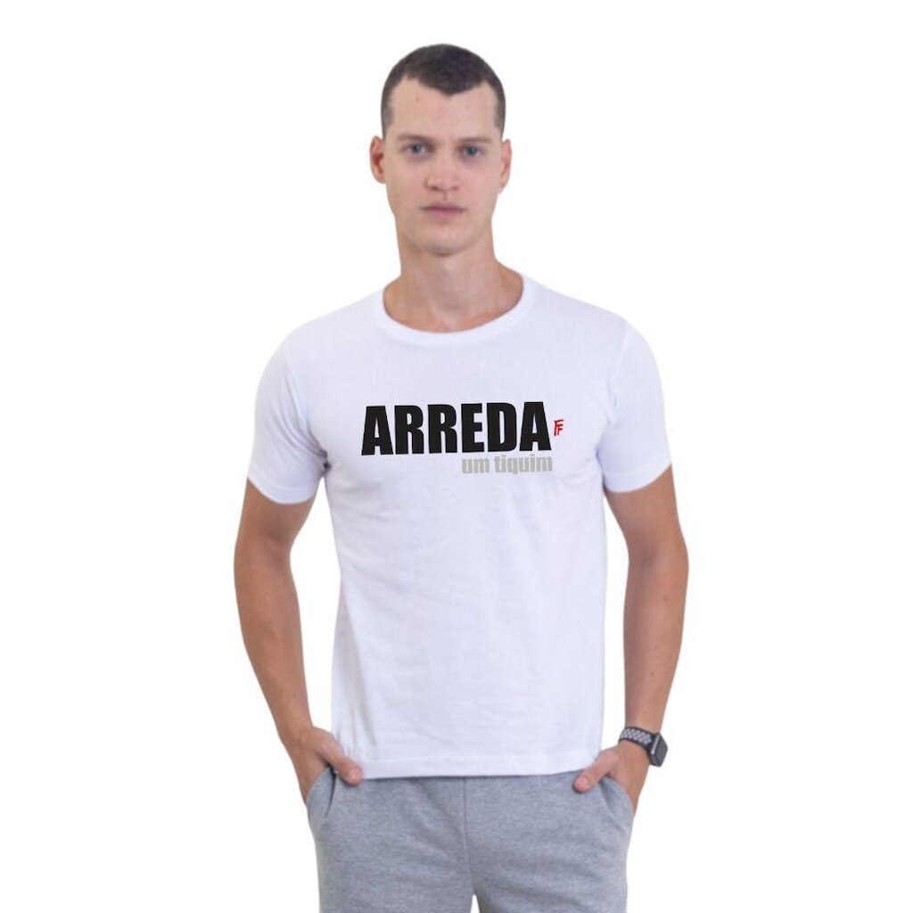 Camiseta Básica Masculina Estampada