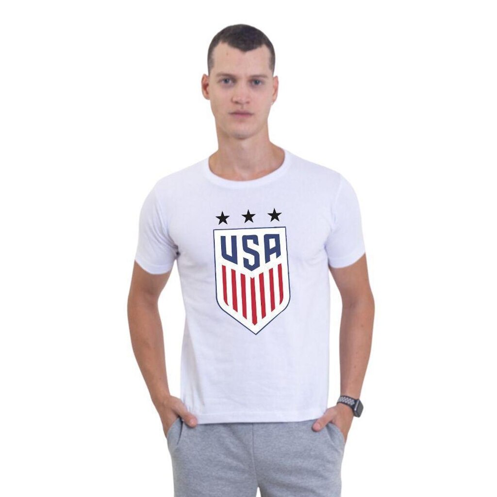 Camiseta Básica Masculina Estampada