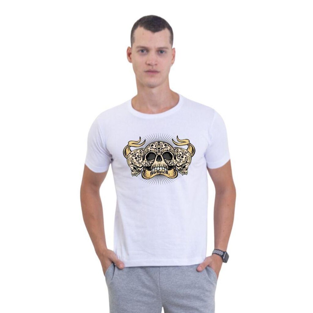 Camiseta Básica Masculina Estampada