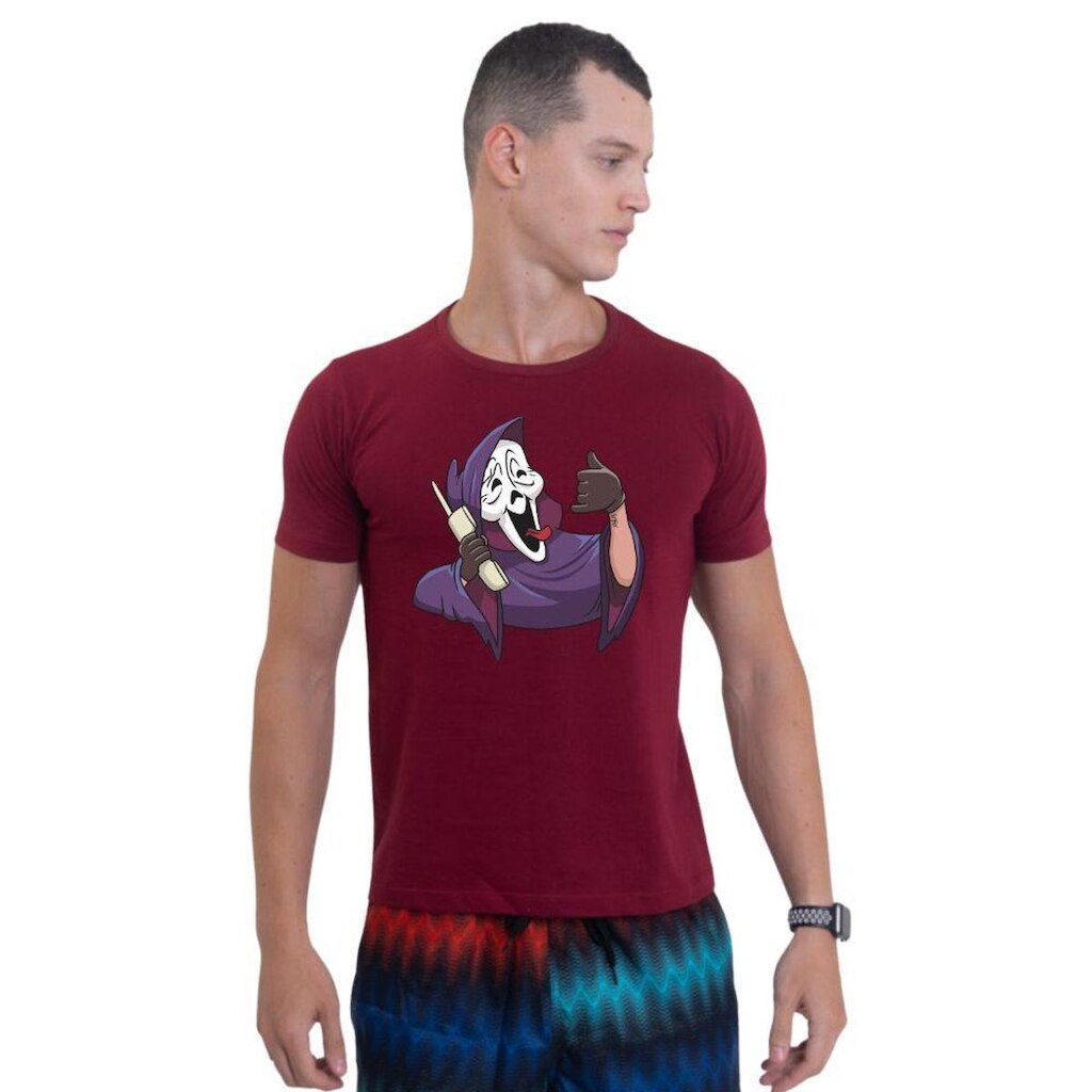 Camiseta Básica Masculina Estampada