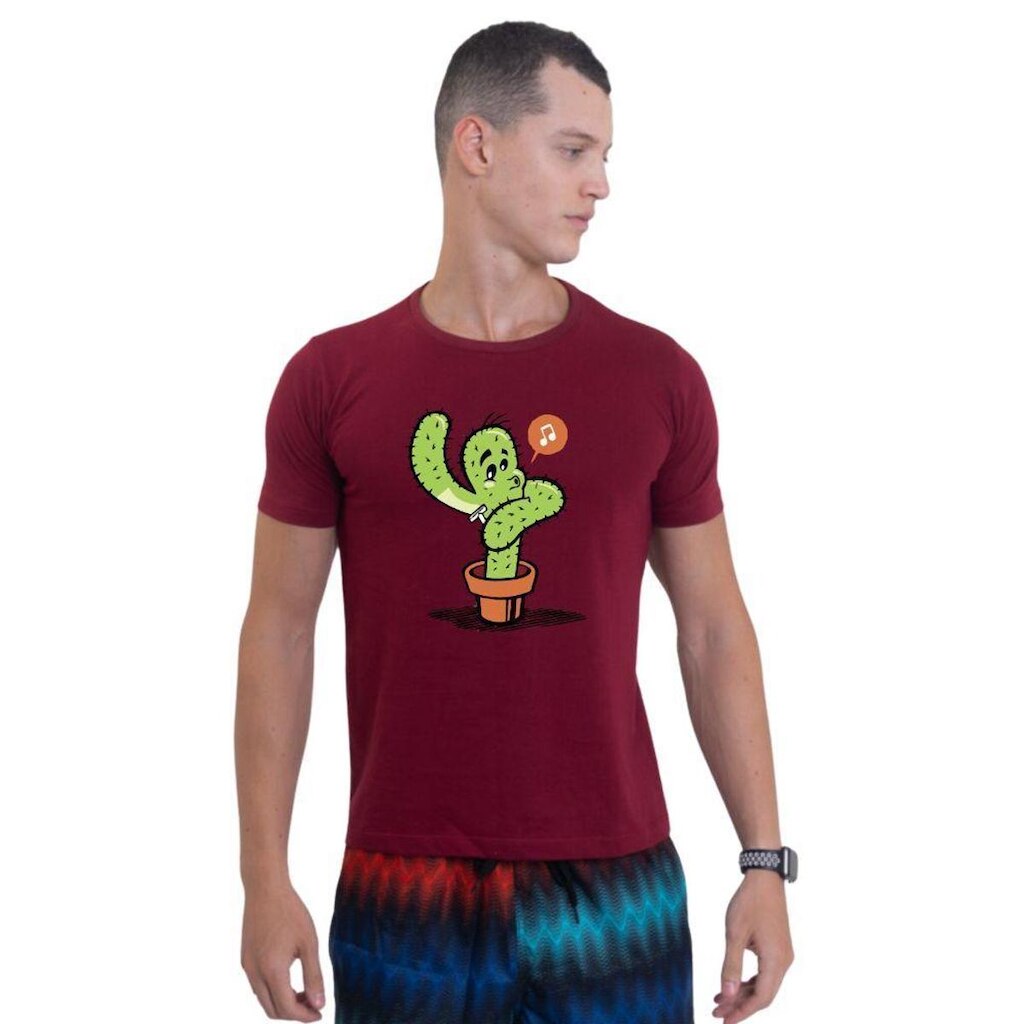 Camiseta Básica Masculina Estampada
