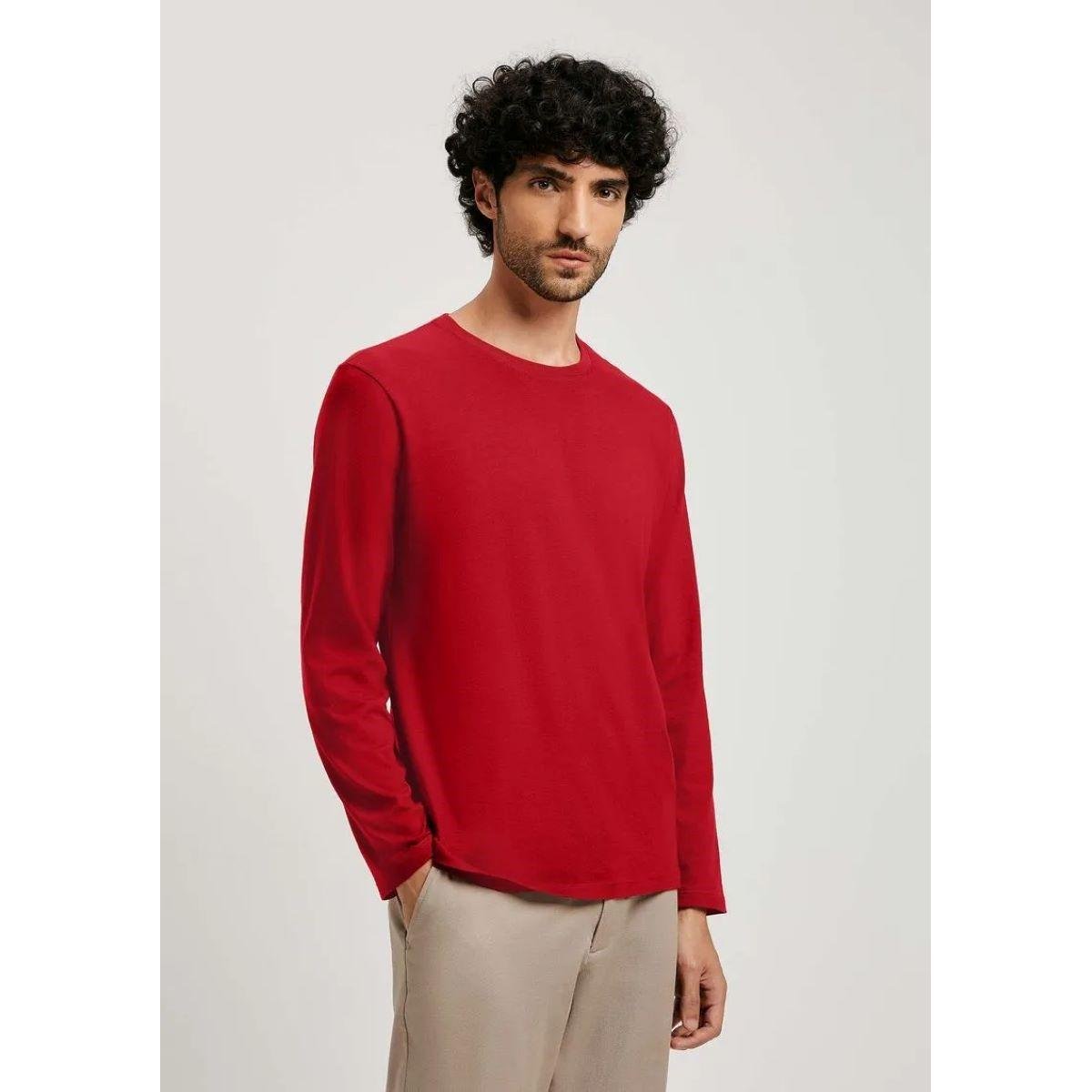 Camiseta Básica Masculina Manga Longa World Hering Menor preço em Camiseta Básica Masculina Manga Longa World Hering