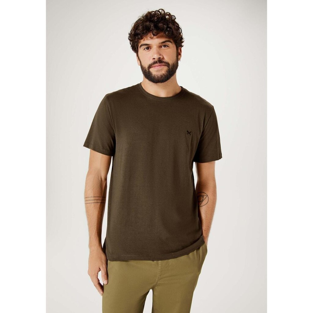 Camiseta Básica Masculina World Com Bordado