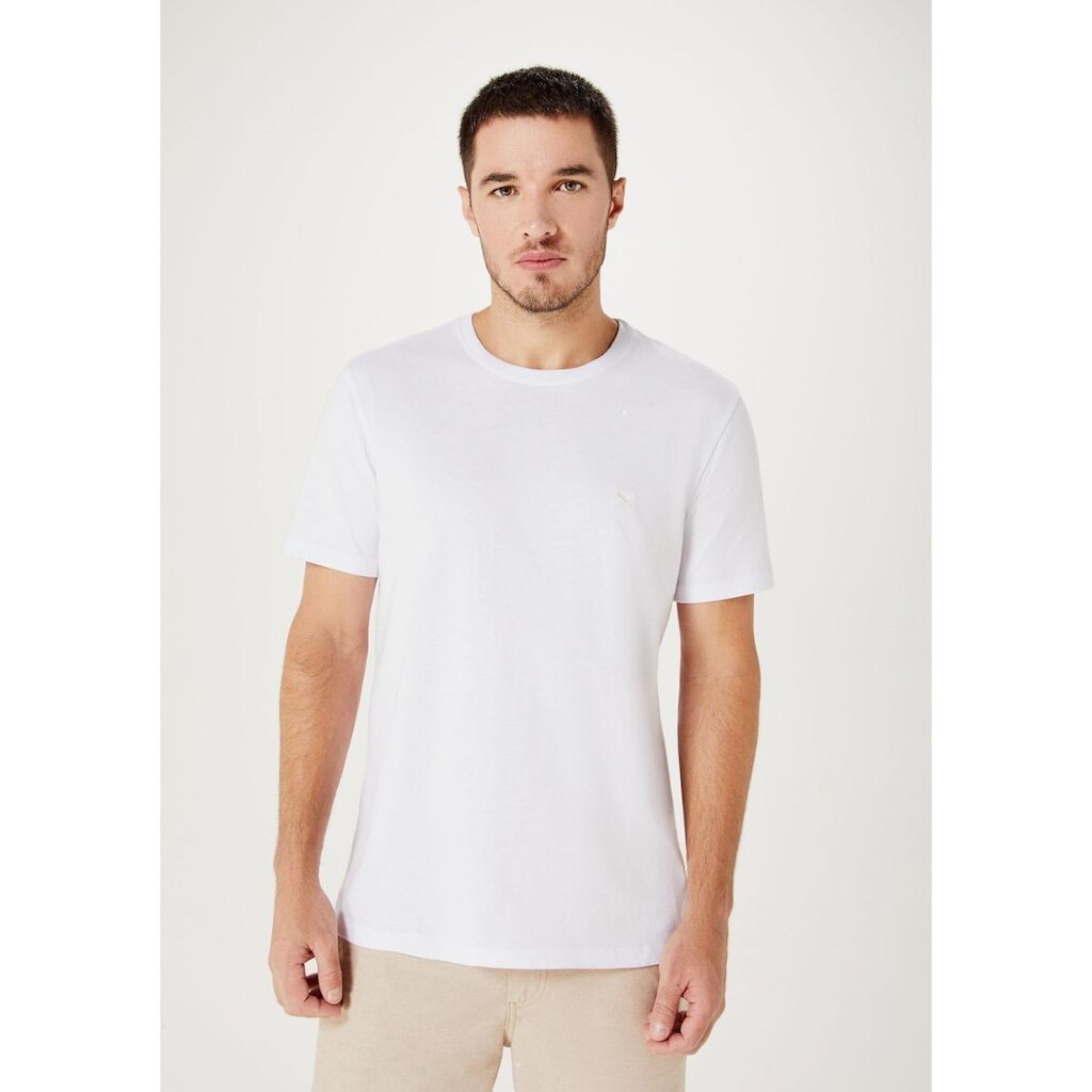 Camiseta Básica Masculina World Com Bordado