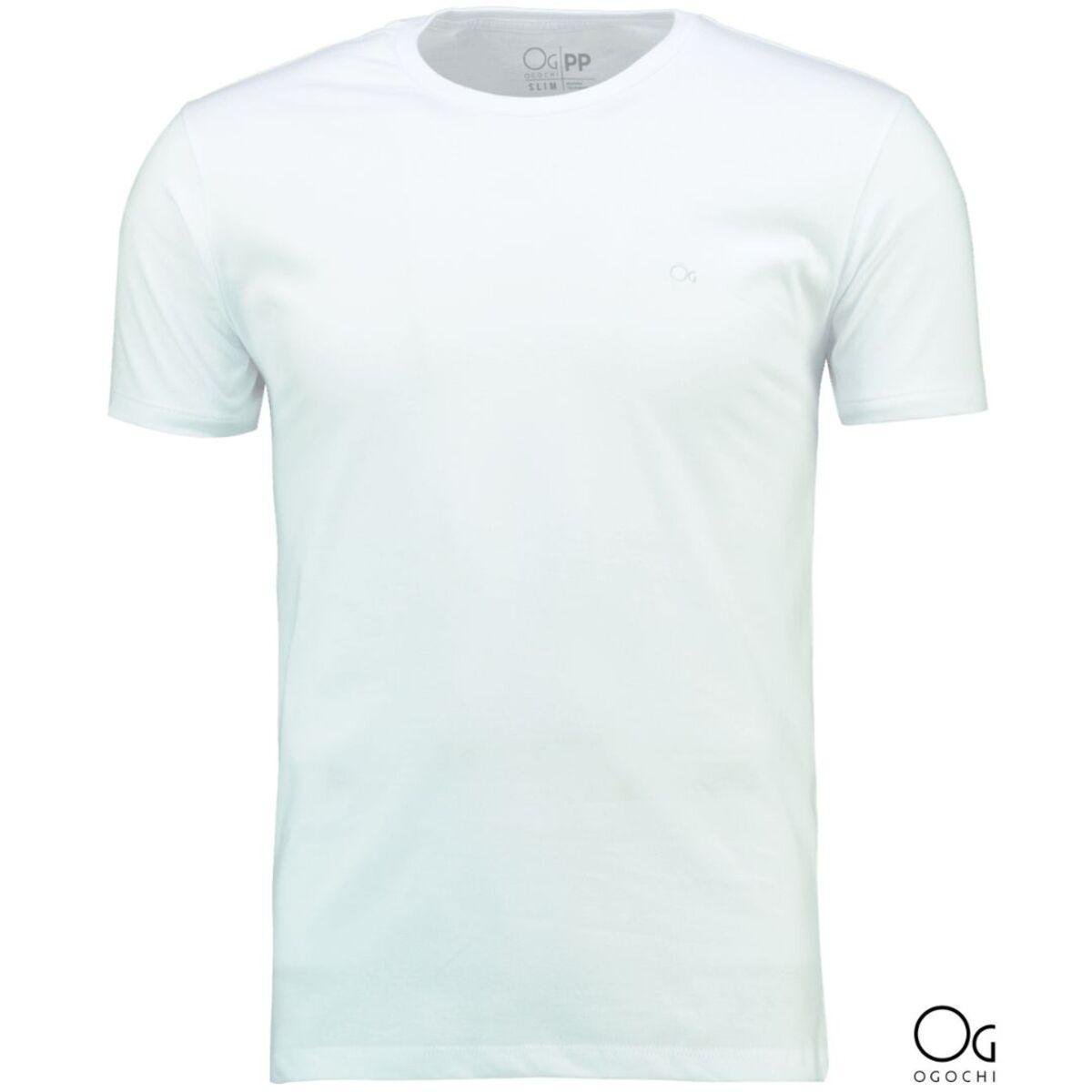 Camiseta Basica Ogochi Slim Fit Menor preço em Camiseta Basica Ogochi Slim Fit