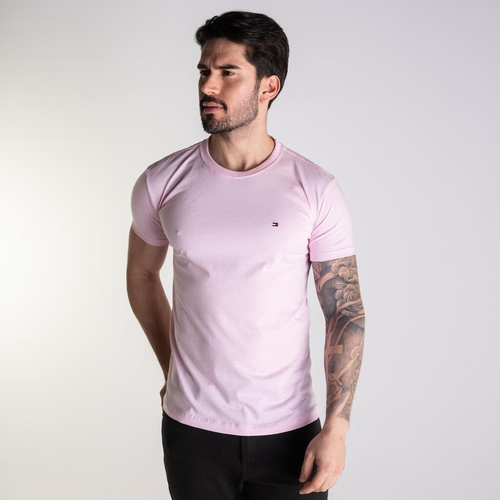 Camiseta Básica Tommy Hilfiger Classic Icon
