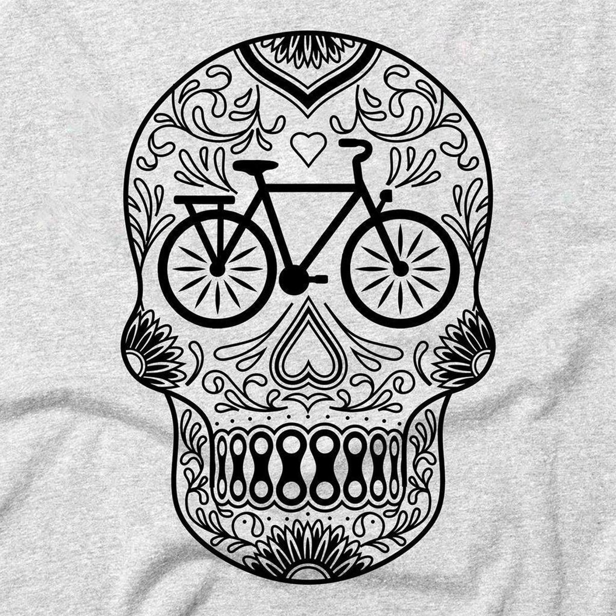 camisa ciclismo caveira mexicana
