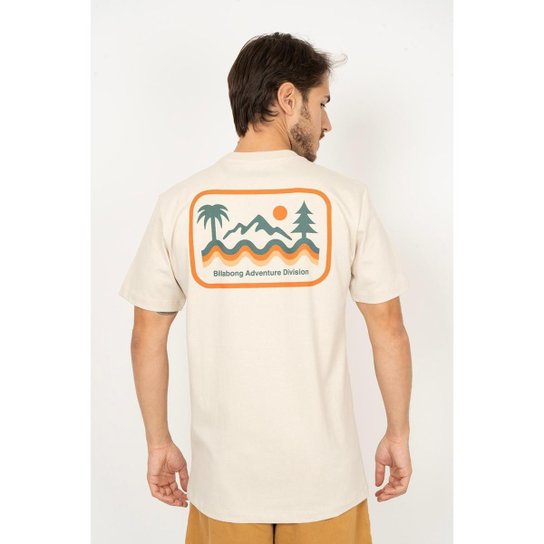 Camiseta Billabong B471A1152 Range II - Areia