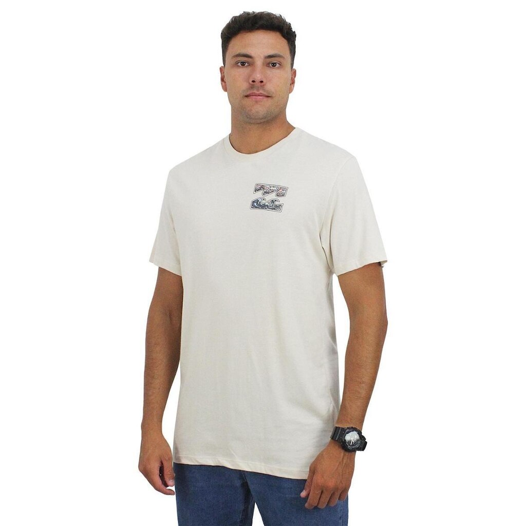Camiseta Billabong Crayon Wave Sand Importada