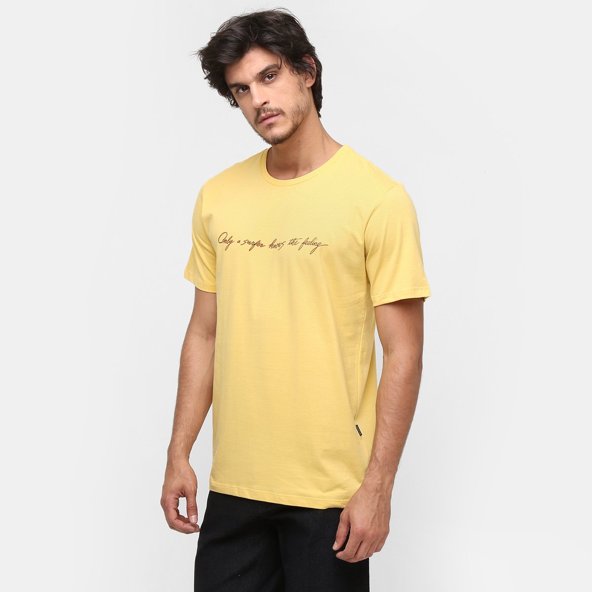 camiseta billabong amarela