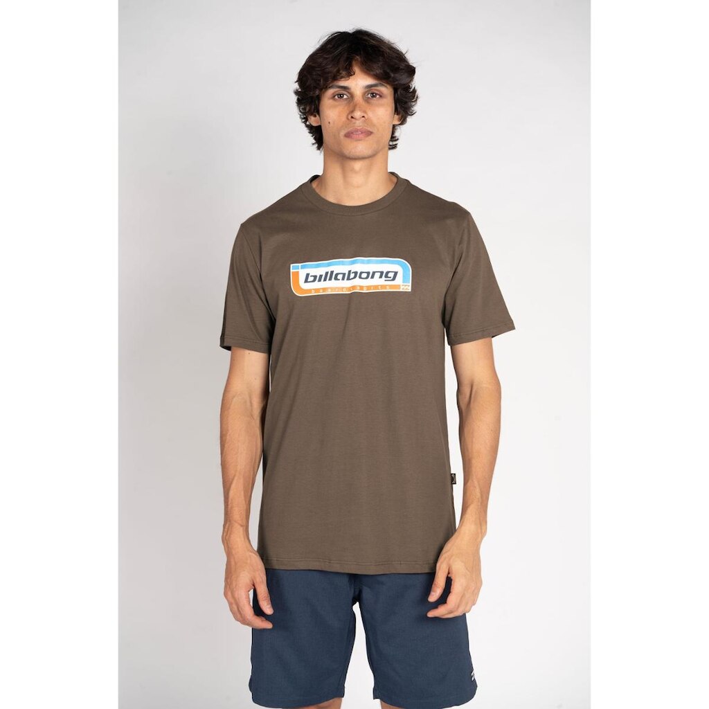 Camiseta Billabong M/C Nuclear Marrom Escuro-MARROM ESCURO-P
