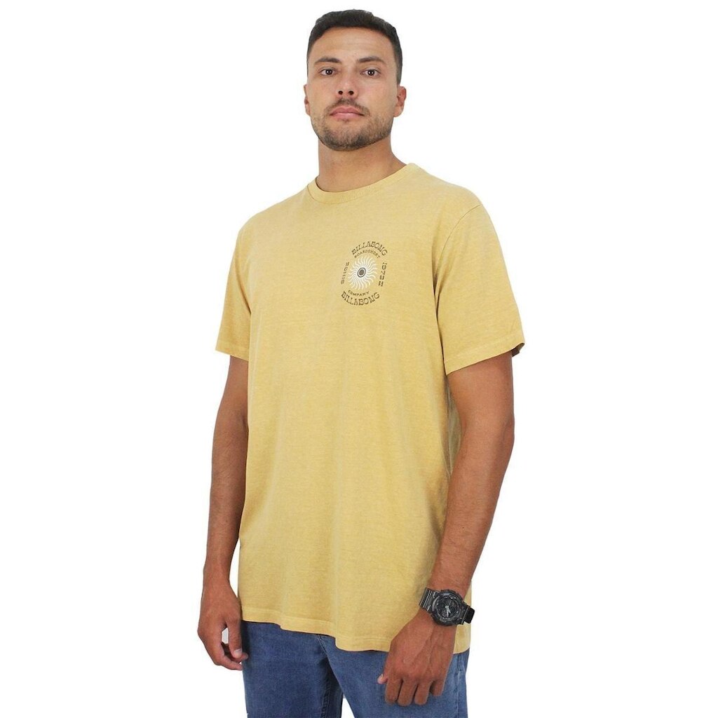 Camiseta Billabong Single Fin Mustard