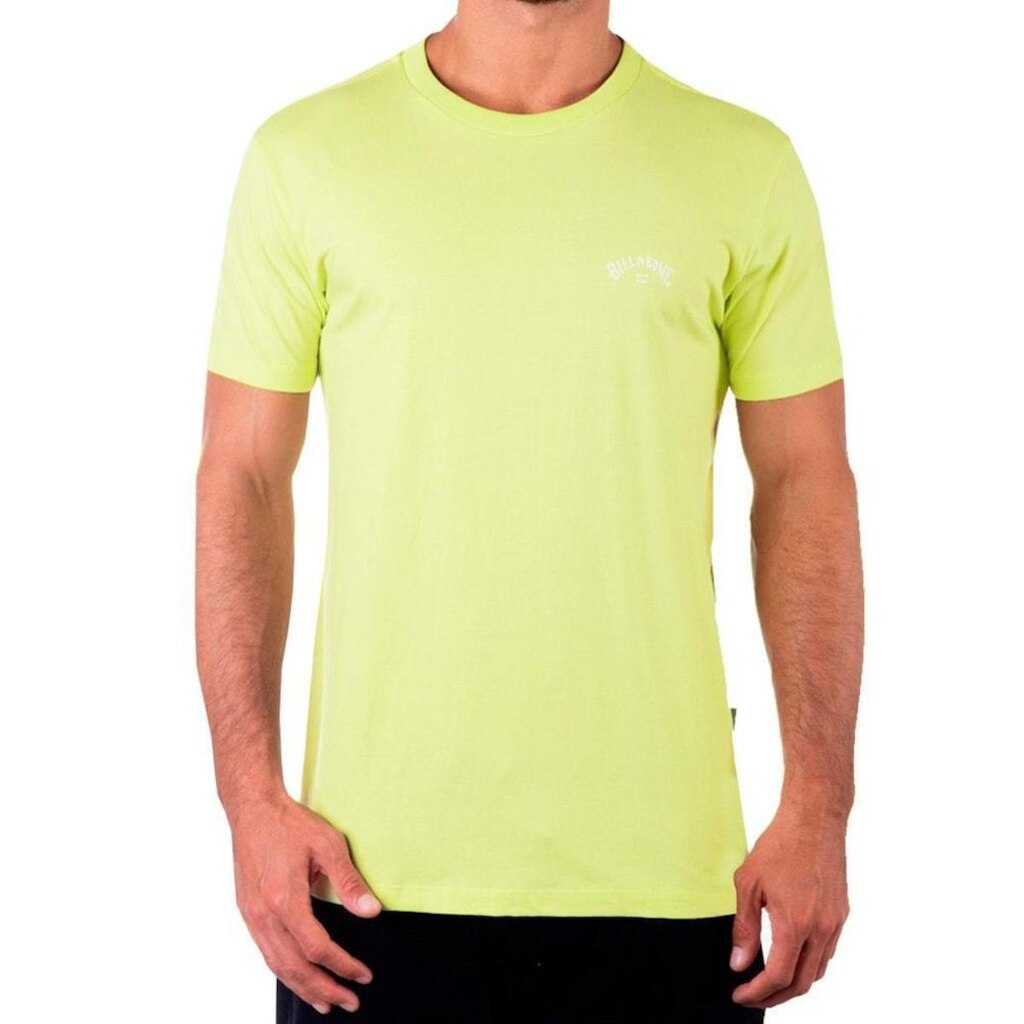 Camiseta Billabong Small Arch Amarelo Claro