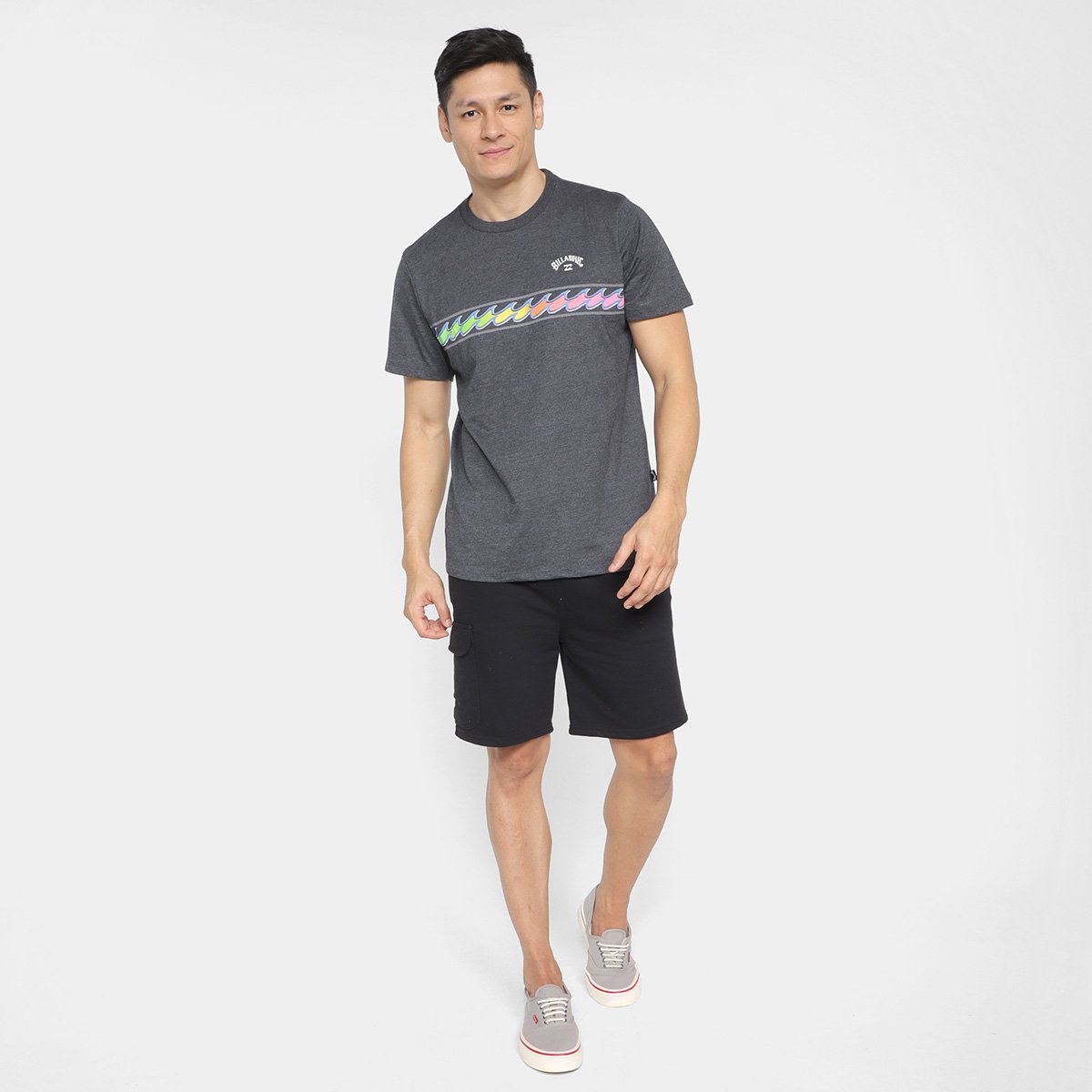 Camiseta Billabong Spinner II Manga Curta Masculina - 3