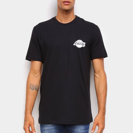 Camiseta Black Pack NBA Los Angeles Lakers New Era Logo Loslak Masculina - Preto+Branco Menor preço em Camiseta Black Pack NBA Los Angeles Lakers New Era Logo Loslak Masculina - Preto+Branco