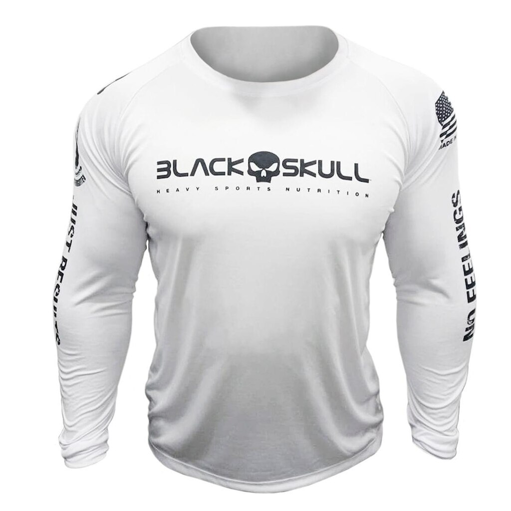 CAMISETA BLACK SKULL MANGA LONGA