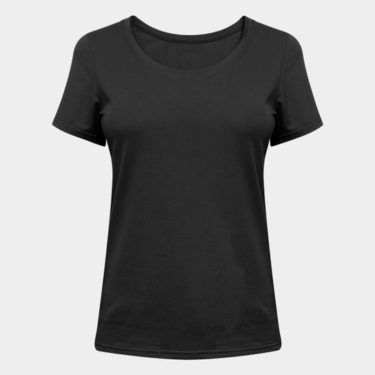 Camiseta Blanks Vasco Feminina - Preto Menor preço em Camiseta Blanks Vasco Feminina - Preto