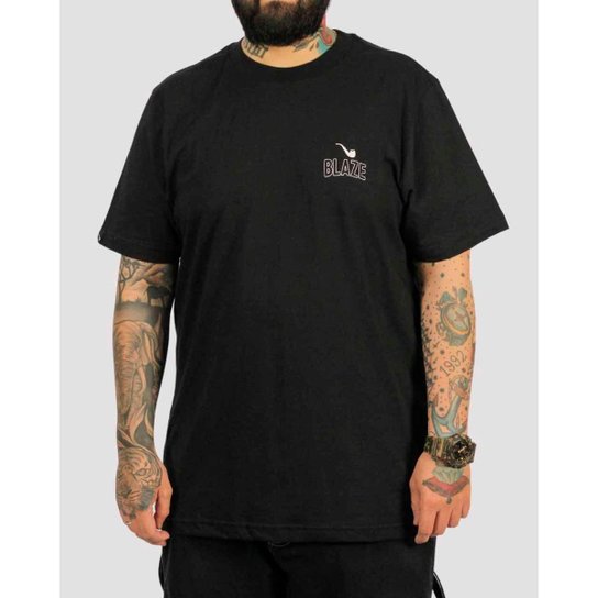 Camiseta Blaze Supply City - Black - Preto Menor preço em Camiseta Blaze Supply City - Black - Preto