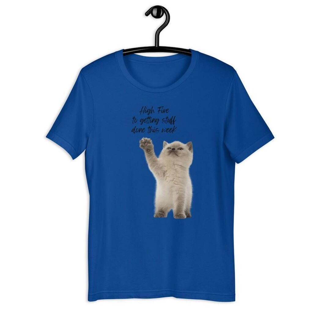 Camiseta Blusa Feminina Gato High Five