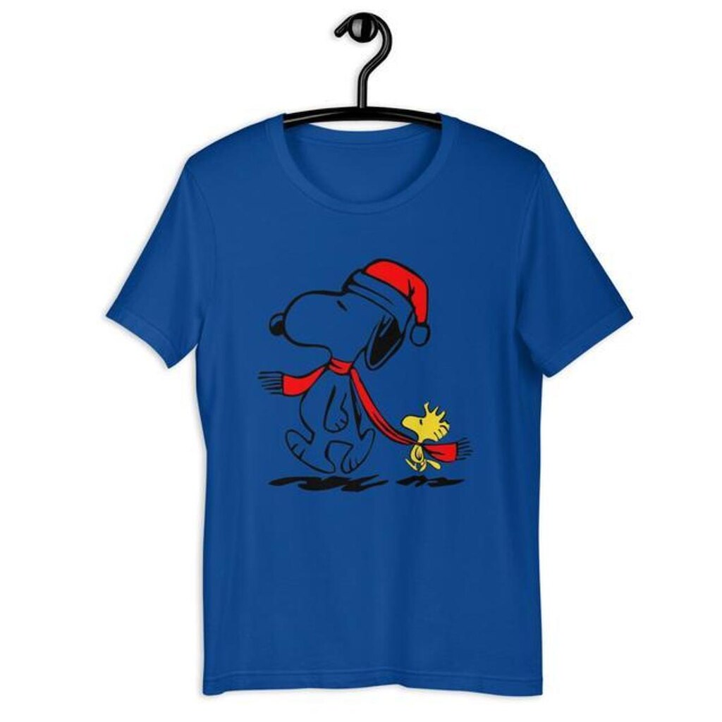 Camiseta Blusa Feminina Snoopy de Natal