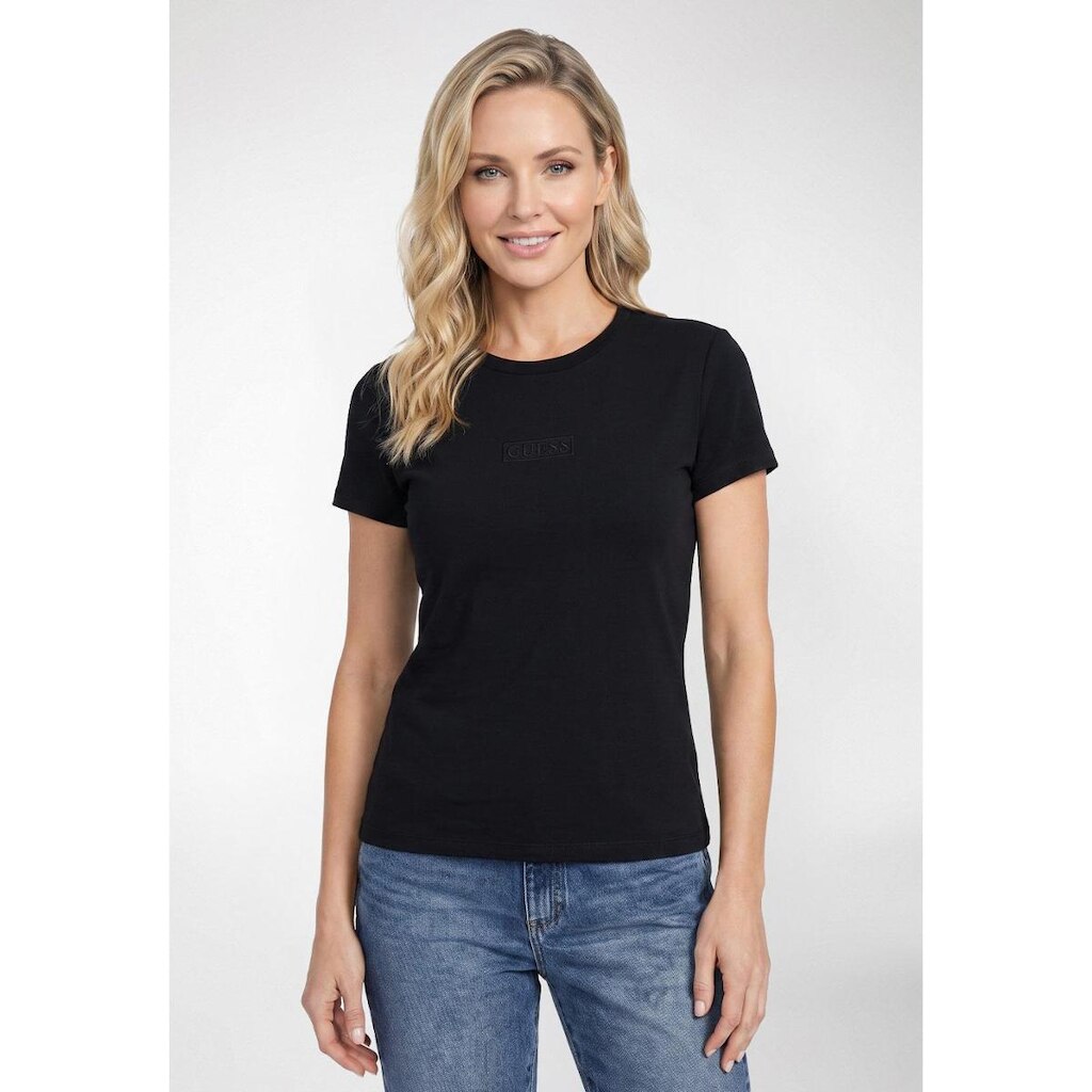 Camiseta Bordado Guess Los Angeles Preto