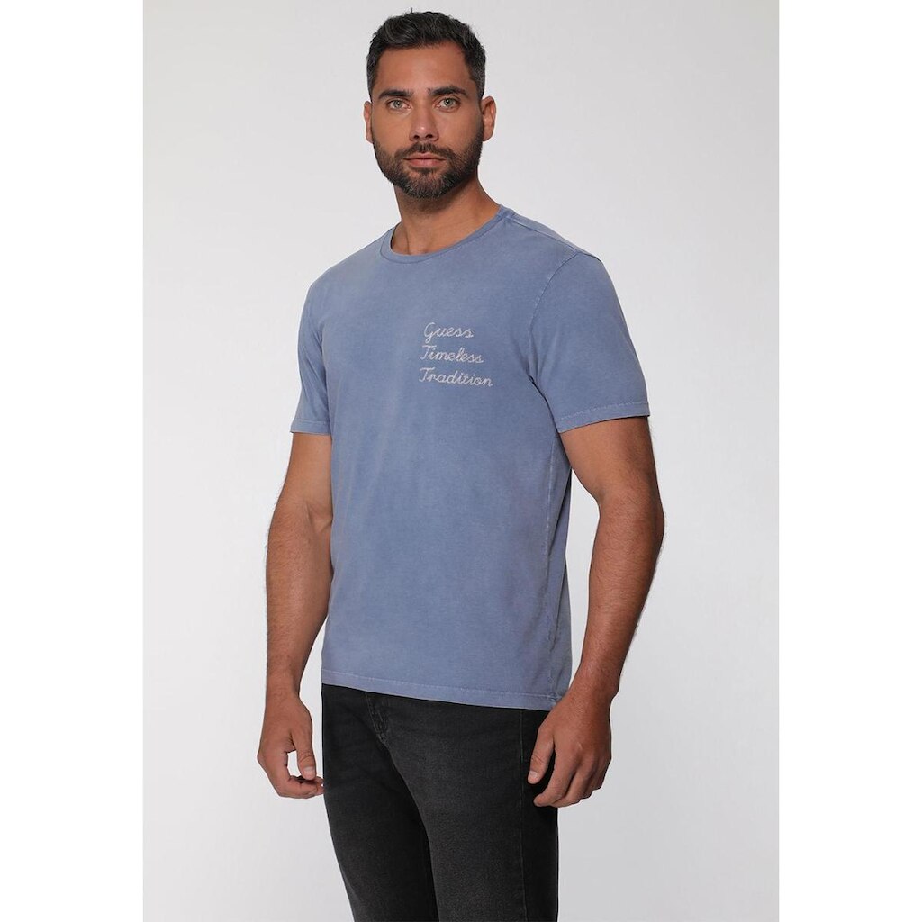 Camiseta Bordado Timeless Tradition Azul Escuro