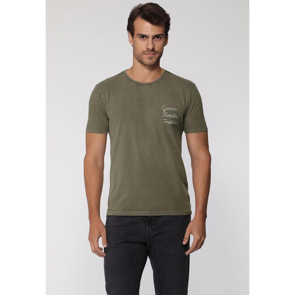 Camiseta Bordado Timeless Tradition Verde Oliva