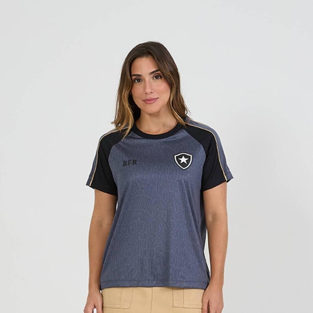 CAMISETA BOTAFOGO CANTAR FEMININO CHUMBO P/S