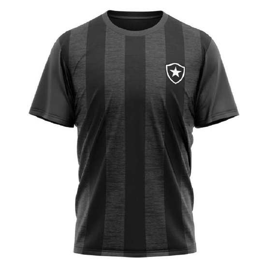 Camiseta Botafogo Seek Braziline - Cinza - Preto Menor preço em Camiseta Botafogo Seek Braziline - Cinza - Preto