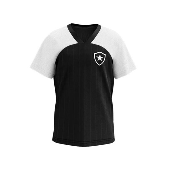 Camiseta Botafogo Vitória Unissex Preto Oficial Licenciada