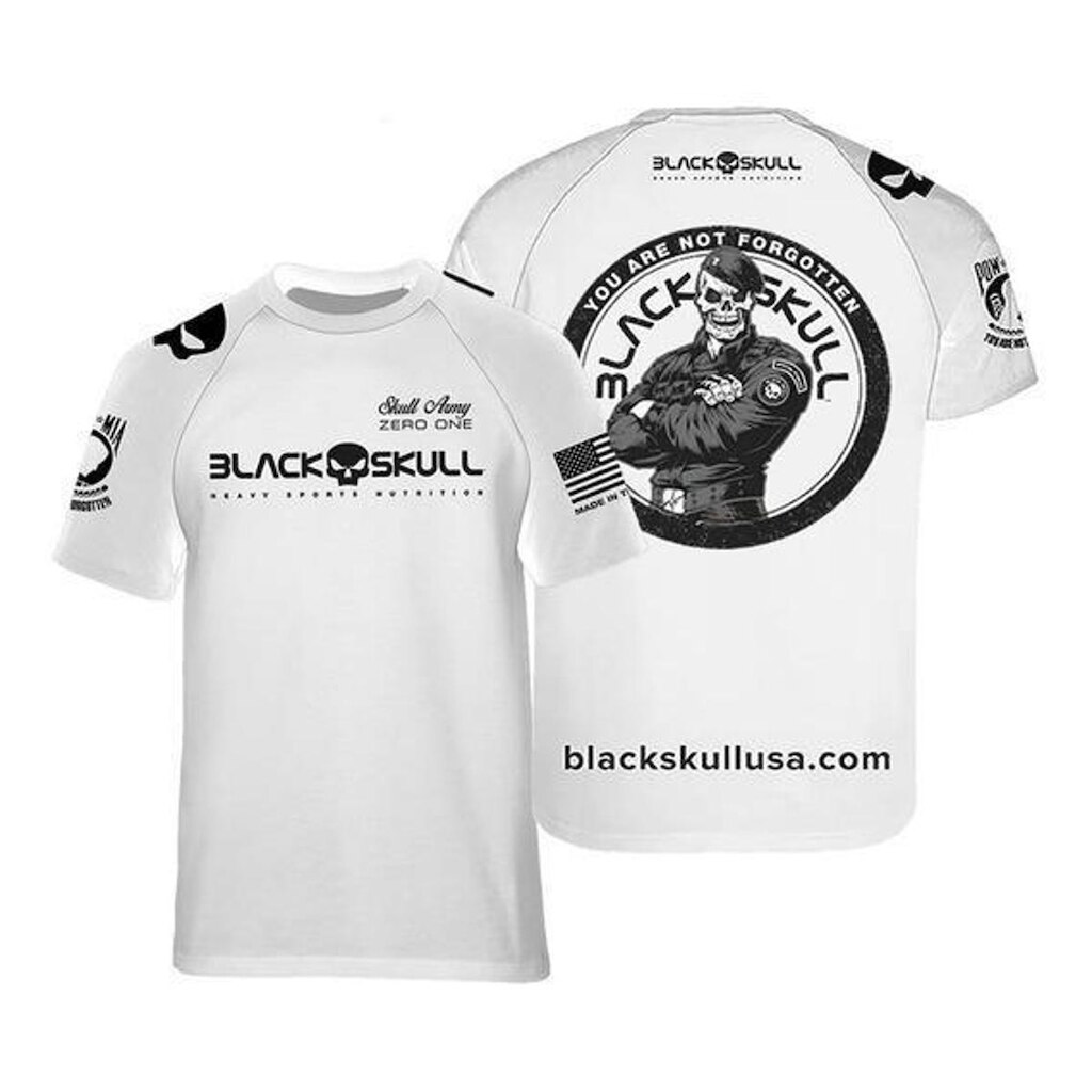 Camiseta Branca - Black Skull