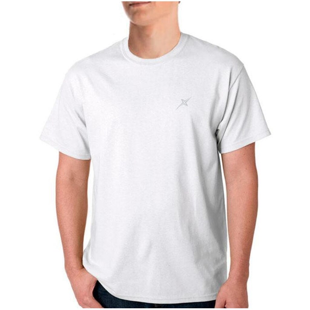 CAMISETA  BRANCA LEXGRACY 100% ALGODÃO 30.1 PENTEADA