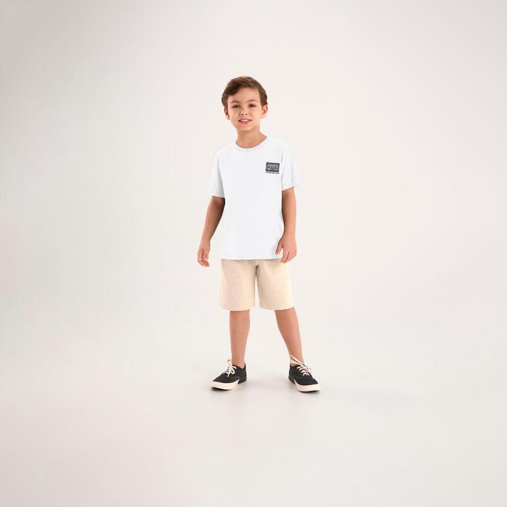 Camiseta Branco Infantil Pulla Bulla Menino - 53858-3
