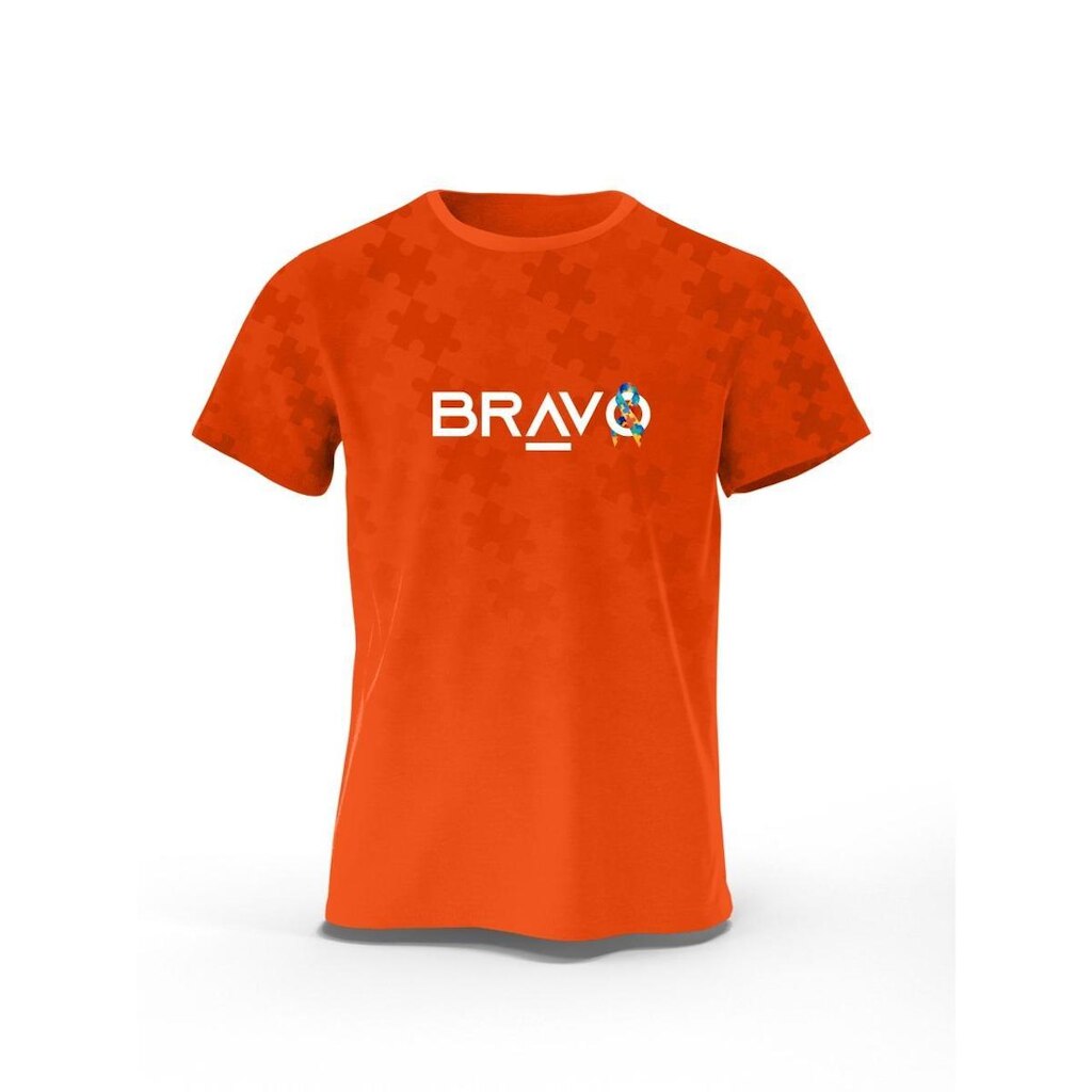 Camiseta Bravo Puzzle Laranja (PRÉ-VENDA)