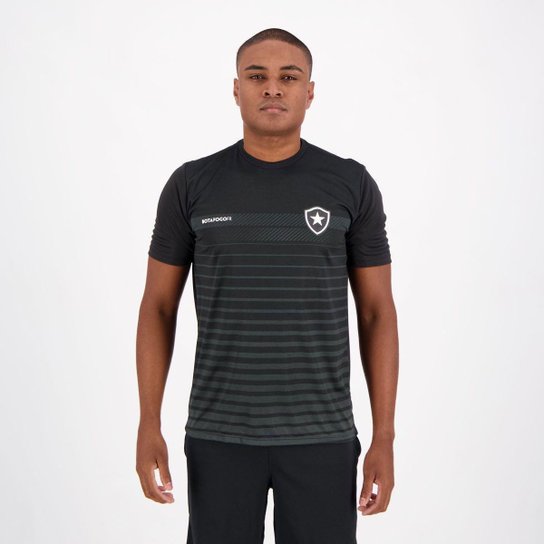 Camiseta Braziline Botafogo Date Masculina - Preto Menor preço em Camiseta Braziline Botafogo Date Masculina - Preto