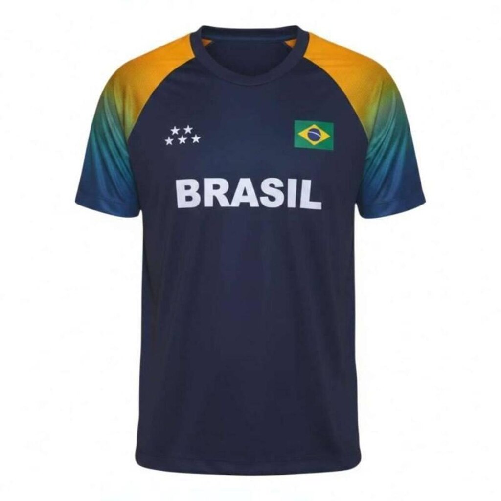 Camiseta Braziline Brasil Amazonica - Infantil - Azul