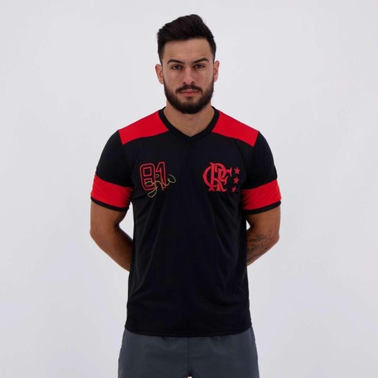 Camiseta Braziline Flamengo Nova Zico Retrô - Masculino